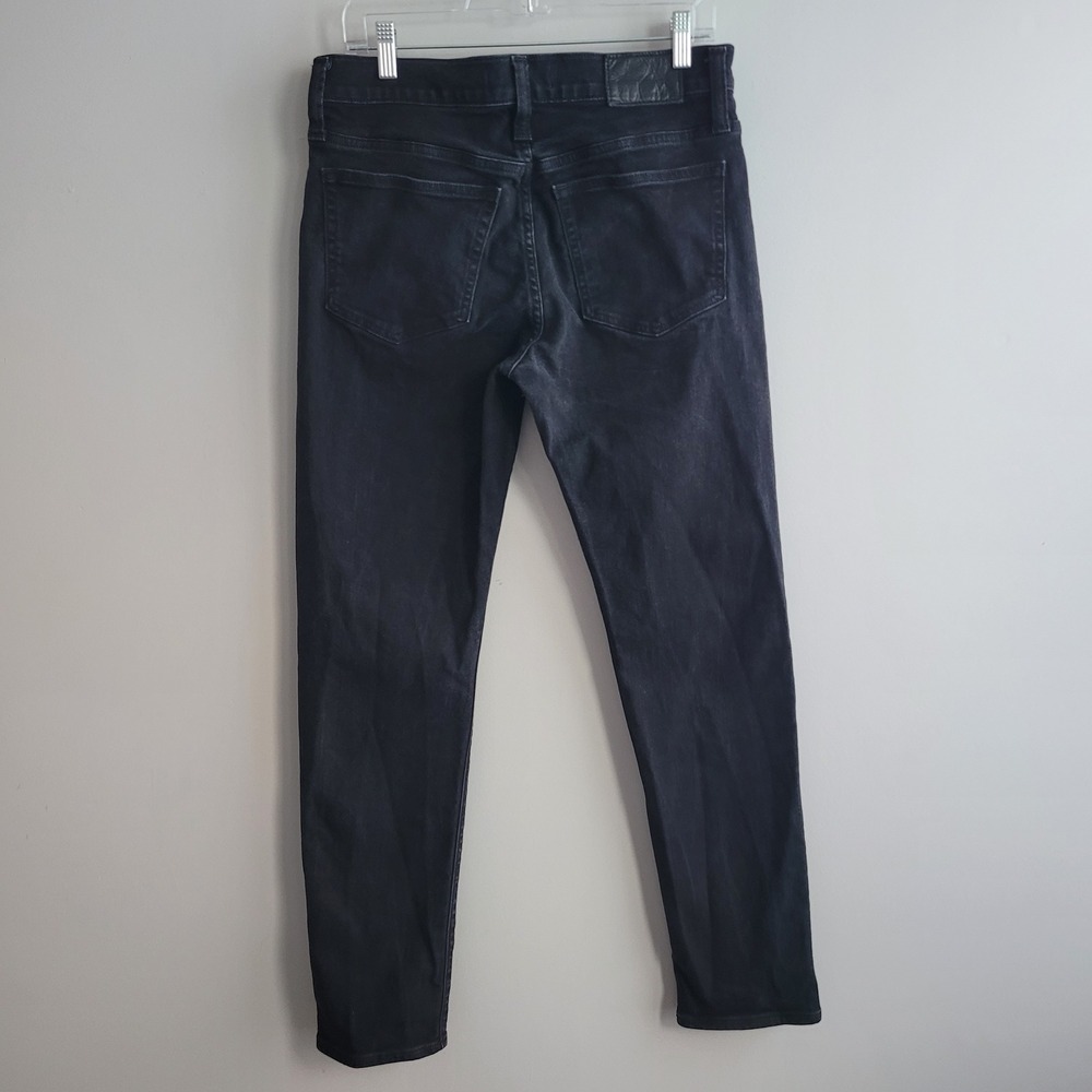 Madewell 32 X 32 black slim‎ denim jeans classic basics grunge goth alternative - Picture 4 of 16